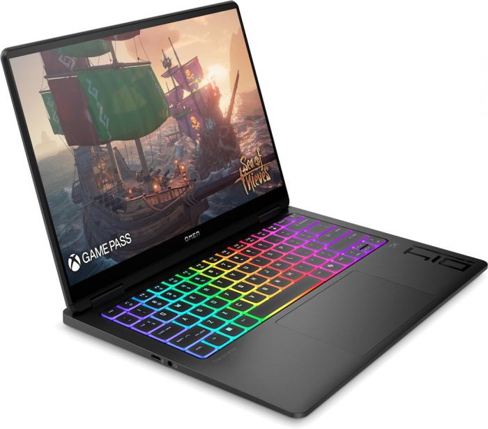 Ноутбук HP OMEN Transcend 14-fb1015ua 14" 3K OLED, Intel U7-255H, 32GB, F2048GB, NVD5060-8, DOS, чорний