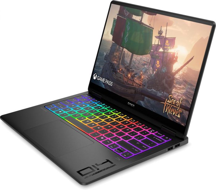 Ноутбук HP OMEN Transcend 14-fb1007ua 14" 3K OLED, Intel U7-255H, 32GB, F1024GB, NVD5060-8, Win11, чорний