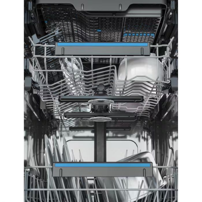 Посудомийна машина Electrolux вбудована, 10компл., Е, 45см, дисплей, інвертор, 3й кошик, чорний