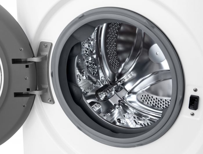Пральна машина LG фронтальна, 10кг, 1400, A, 57см, дисплей, пара, інвертор, білий