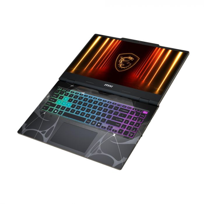 Ноутбук MSI Cyborg 15 B2RWEKG-420XUA 15.6" FHD, Intel Core 7 240H, 16GB, F1TB, NVD5050-8, DOS, Напівпрозорий чорний