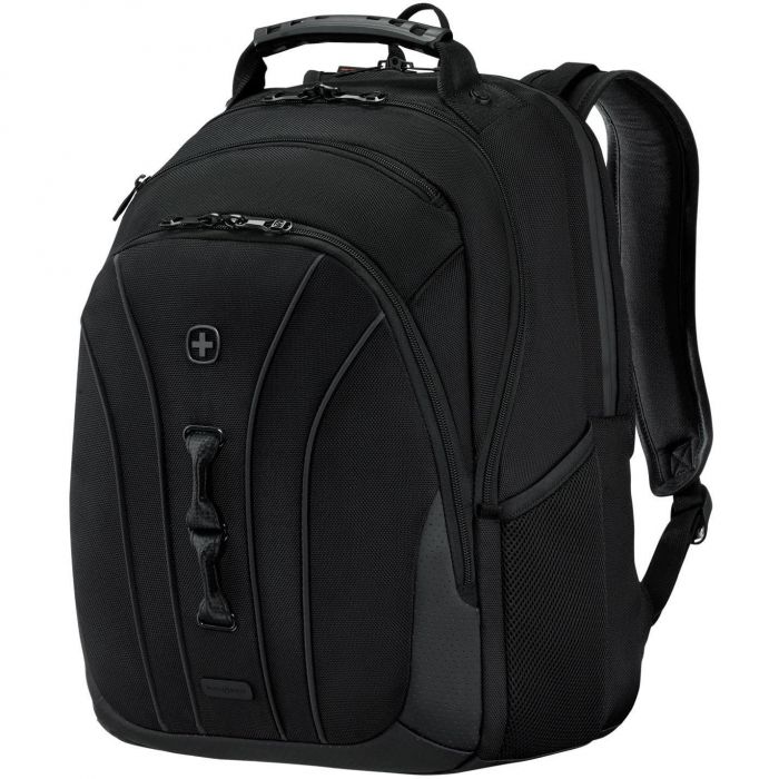 Wenger Icons Backpack, Legacy Black Series, 16" Laptop Backpack, Black