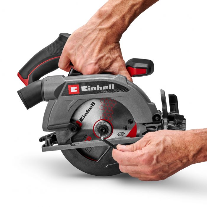 Пила дискова акумуляторна Einhell TP-CS 18/165 Li BL-Solo 18В 4200об/хв 165х20мм 2.9кг без АКБ та ЗП