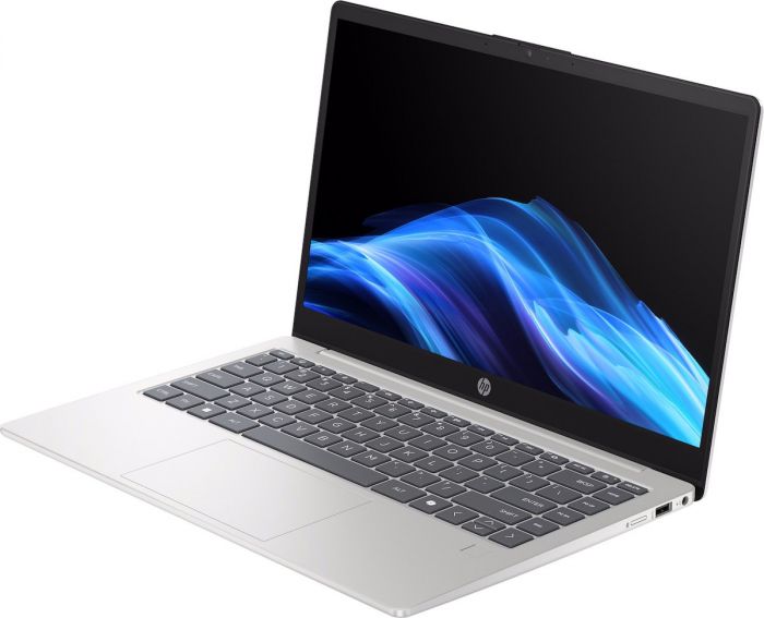 Ноутбук HP 14-hc0000ua 14" FHD IPS AG, Intel U7-255U, 16GB, F1024GB, UMA, DOS, сріблястий