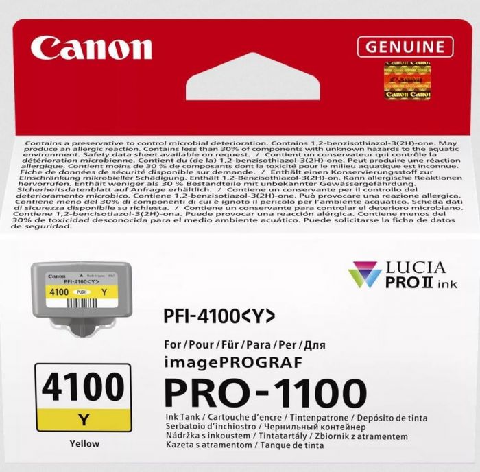 Картридж Canon PFI-4100 imagePROGRAF PRO-1100 Yellow
