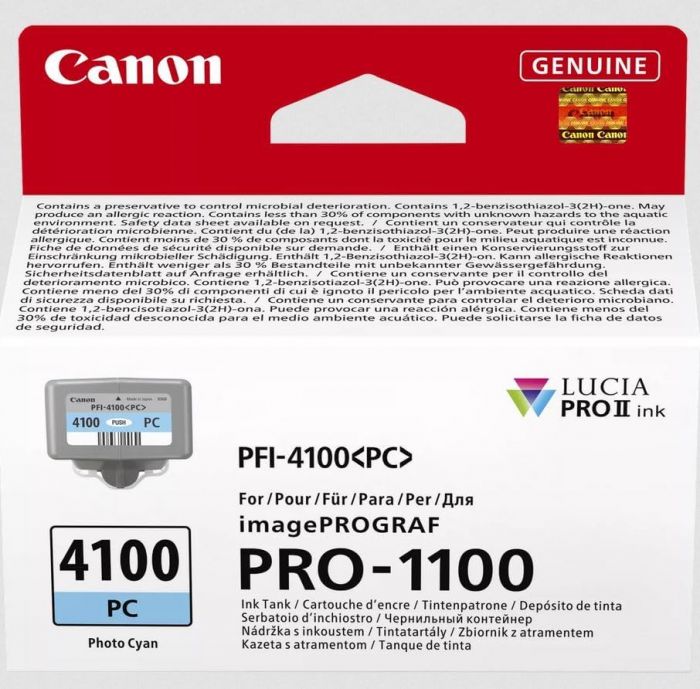 Картридж Canon PFI-4100 imagePROGRAF PRO-1100 Photo Cyan