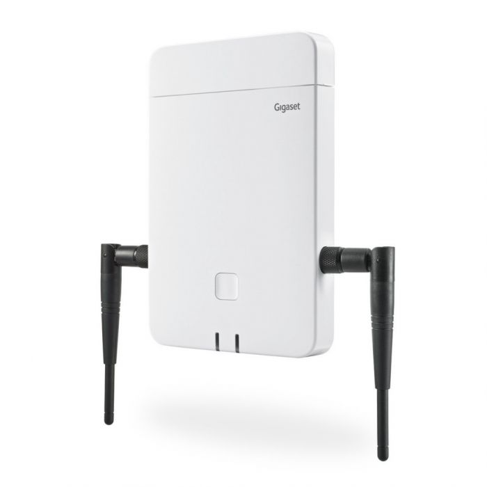 Базова станція IP-DECT Gigaset N870E IP PRO 1xFE LAN, SIP, PoE, до 60 паралельних дзвінків, до 250 трубок, 2 зовнішні антени