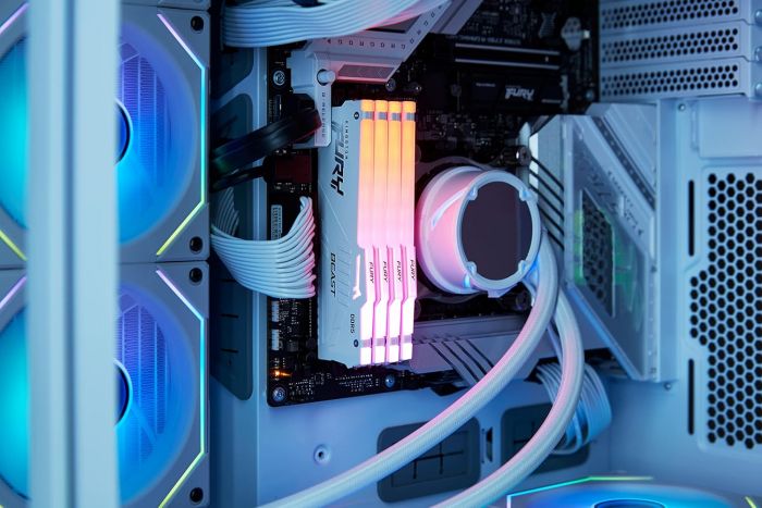 Пам'ять ПК Kingston DDR5  16GB 6000 FURY Beast  Білий RGB EXPO