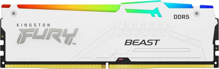 Пам'ять ПК Kingston DDR5  16GB 6000 FURY Beast  Білий RGB EXPO