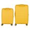Набір валіз 2E, Aero, поліпропілен, (M+S), TSA, 4 колеса, EXP, бурштиново-жовтий