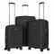Набір валіз 2E, Aero, поліпропілен, (L+M+S), TSA, 4 колеса, EXP, чорний