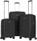 Набір валіз 2E, Aero, поліпропілен, (L+M+S), TSA, 4 колеса, EXP, чорний