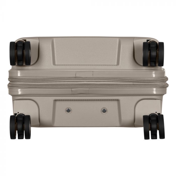 Набір валіз 2E, Aero, поліпропілен, (L+M+S), TSA, 4 колеса, EXP, сіро-коричневий