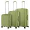 Набір валіз 2E, Aero, поліпропілен, (L+M+S), TSA, 4 колеса, EXP, оливково-зелений