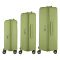 Набір валіз 2E, Aero, поліпропілен, (L+M+S), TSA, 4 колеса, EXP, оливково-зелений