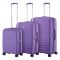 Набір валіз 2E, Aero, поліпропілен, (L+M+S), TSA, 4 колеса, EXP, лавандовий