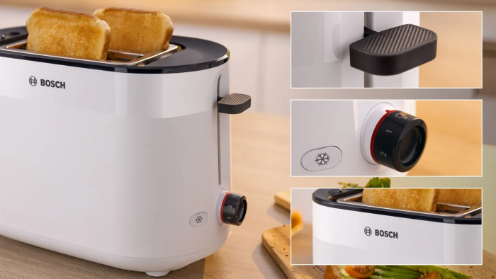 Тостер Bosch 950Вт, пластик, білий