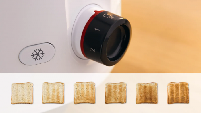 Тостер Bosch 950Вт, пластик, білий