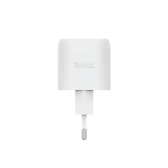 Зарядний пристрій мережевий Trust Maxo 30Вт, GaN, USB-C, PD/PPS, білий Зарядний пристрій мережевий Trust Maxo 30Вт, GaN, USB-C, PD/PPS, білий
