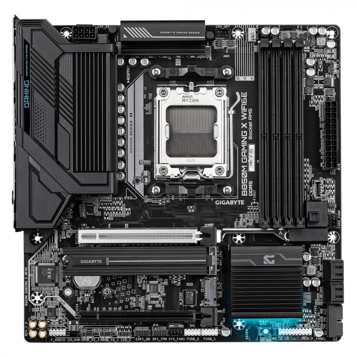 Материнська плата GIGABYTE B850M GAMING X WF6E sAM5 B850 4xDDR5 M.2 Wi-Fi BT HDMI DP mATX