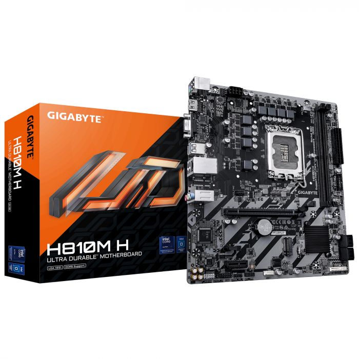Материнська плата GIGABYTE H810M K s1851 H810 2xDDR5 M.2 HDMI DP mATX
