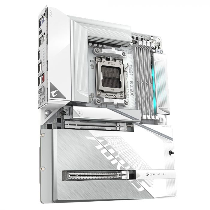 Материнська плата GIGABYTE X870 A STEALTH ICE sAM5 X870 4xDDR5 M.2 HDMI Wi-Fi BT ATX