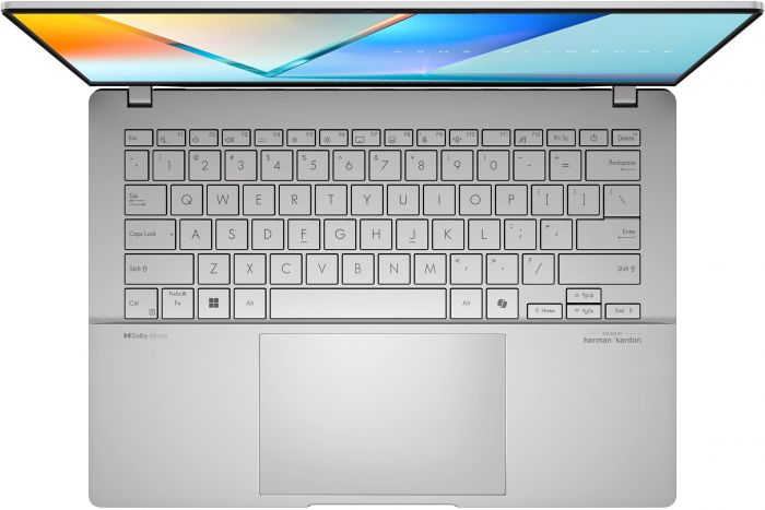 Ноутбук ASUS Vivobook S 14 M5406KA-SF150 14" FHD OLED, AMD AI 5 340, 16GB, F512GB, UMA, NoOS, Сріблястий
