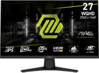 Монітор MSI 27" MAG 274QF-X24 2xHDMI, DP, Audio, IPS, 2560x1440, 240Hz, 0.5ms, sRGB 130%, FreeSync, HDR400