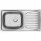 Набір для кухні Deante Doppio, сталева мийка ZEN_0113 + змішувач BYU_060M, сатін