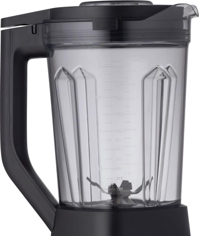 Блендер Gorenje стаціонарний 1500Вт, чаша-2000мл, дисплей, подрібнювач, чорний-нерж Блендер Gorenje стаціонарний 1500Вт, чаша-2000мл, дисплей, подрібнювач, чорний-нерж