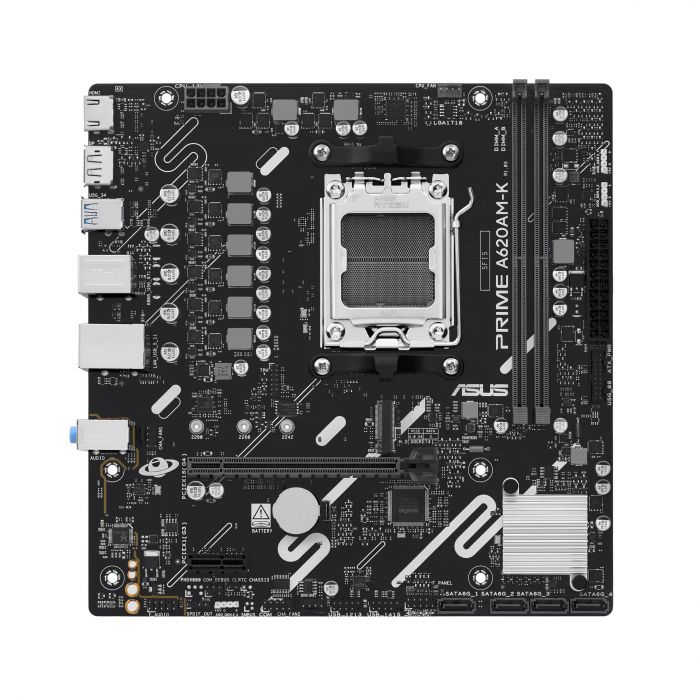 Материнcька плата ASUS PRIME A620AM-K sAM5 A620 2xDDR5 HDMI DP mATX