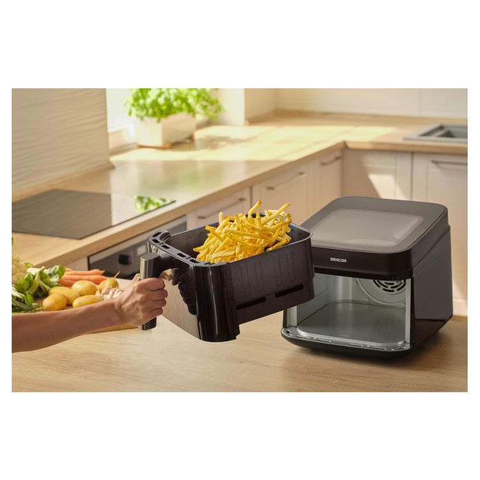 Мультипіч Sencor Vita 1700Вт, чаша-6,5л, сенсорне керув., з віконцем, 12 програм, пластик, чорний Мультипіч Sencor Vita 1700Вт, чаша-6,5л, сенсорне керув., з віконцем, 12 програм, пластик, чорний