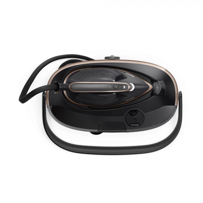 Парогенератор Philips PerfectCare 8000, 3120Вт, 1400мл, паровий удар -800гр, верт. відпарювання, нерж. сталь, чорний Парогенератор Philips PerfectCare 8000, 3120Вт, 1400мл, паровий удар -800гр, верт. відпарювання, нерж. сталь, чорний