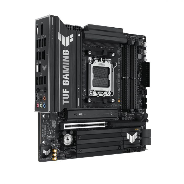 Материнcька плата ASUS TUF GAMING B850M-PLUS WIFI7 sAM5 B850 4xDDR5 M.2 HDMI DP Wi-Fi BT mATX Материнcька плата ASUS TUF GAMING B850M-PLUS WIFI7 sAM5 B850 4xDDR5 M.2 HDMI DP Wi-Fi BT mATX