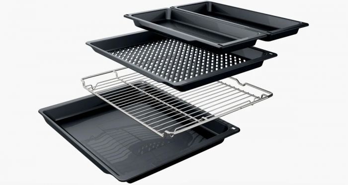 Духова шафа Bosch електрична, 76л, A, дисплей, конвекція, телескопічні направляючі, soft closing, чорний Духова шафа Bosch електрична, 76л, A, дисплей, конвекція, телескопічні направляючі, soft closing, чорний