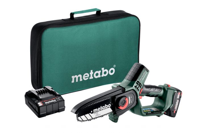 Пила ланцюгова акумуляторна Metabo MS 18 LTX 15 18В 1х2А·год шина 15см 5м/сек 2кг Пила ланцюгова акумуляторна Metabo MS 18 LTX 15 18В 1х2А·год шина 15см 5м/сек 2кг