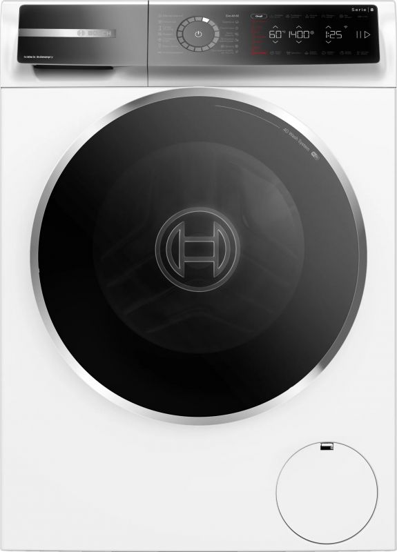 Пральна машина Bosch фронтальна, 9кг, 1400, A, 60см, дисплей, білий