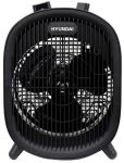 Тепловентилятор HYUNDAI HFH2000FX, 20м2, 2000Вт, мех. упр-ння, спіральний нагрів. елемент, чорний