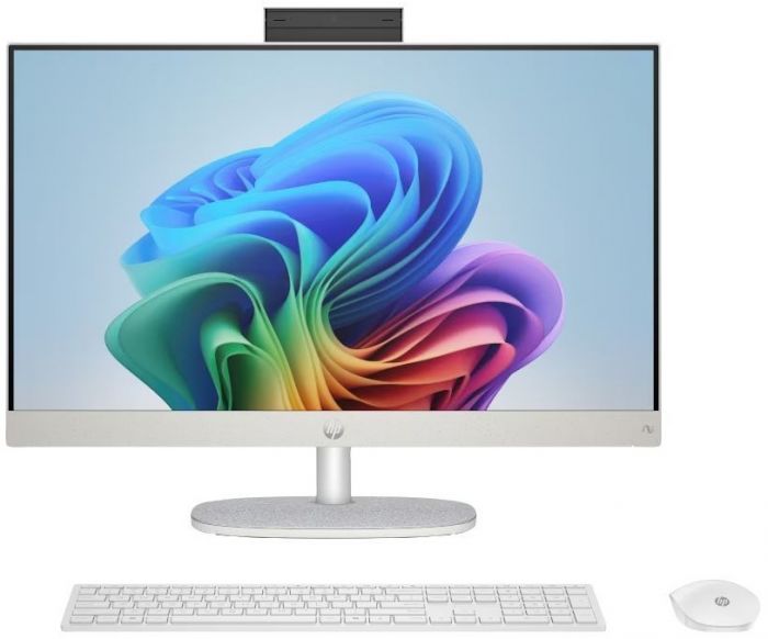 Комп'ютер персональний моноблок HP All-in-One 27" FHD IPS AG, AMD R7-350 AI, 32GB, F2TB, UMA, WiFi, кл+м, Win11, білий Комп'ютер персональний моноблок HP All-in-One 27" FHD IPS AG, AMD R7-350 AI, 32GB, F2TB, UMA, WiFi, кл+м, Win11, білий