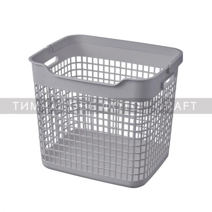 Кошик для білизни Ardesto 38x29.5x33см, 26л, пластик PP, сірий Кошик для білизни Ardesto 38x29.5x33см, 26л, пластик PP, сірий