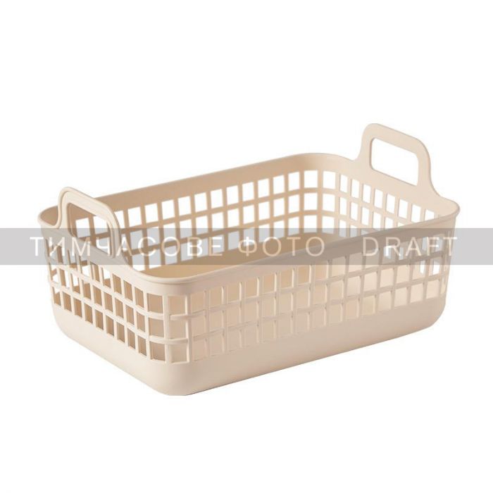 Кошик для зберігання Ardesto 33x22x16.3см, 7л, пластик PP, бежевий Кошик для зберігання Ardesto 33x22x16.3см, 7л, пластик PP, бежевий