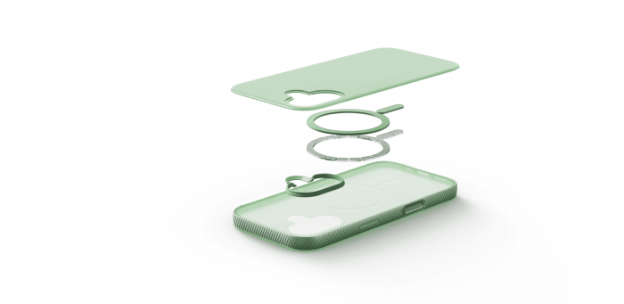 Чохол Belkin для iPhone 17, Magnetic Protective Grip, Sage