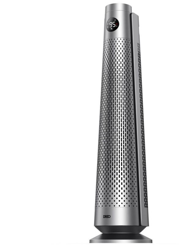 Тепловентилятор Dreo, 25м2, 2000Вт, електр. упр-ння, керамич.нагрів.елемент, пульт ДУ, 8 швидк. , срібний Тепловентилятор Dreo, 25м2, 2000Вт, електр. упр-ння, керамич.нагрів.елемент, пульт ДУ, 8 швидк. , срібний