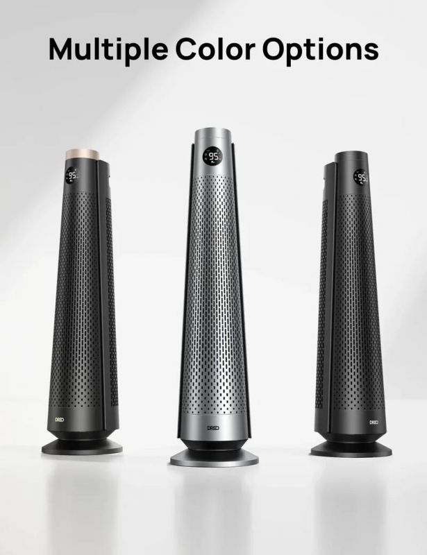 Тепловентилятор Dreo, 25м2, 2000Вт, електр. упр-ння, керамич.нагрів.елемент, пульт ДУ, 8 швидк. , срібний Тепловентилятор Dreo, 25м2, 2000Вт, електр. упр-ння, керамич.нагрів.елемент, пульт ДУ, 8 швидк. , срібний