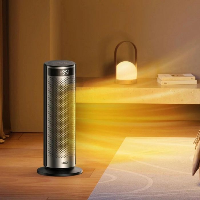 Тепловентилятор Dreo, 25м2, 2000Вт, электр. упр-ние, керамич. нарев.элемент , пульт ДУ, 4 скорост., серебристый Тепловентилятор Dreo, 25м2, 2000Вт, электр. упр-ние, керамич. нарев.элемент , пульт ДУ, 4 скорост., серебристый