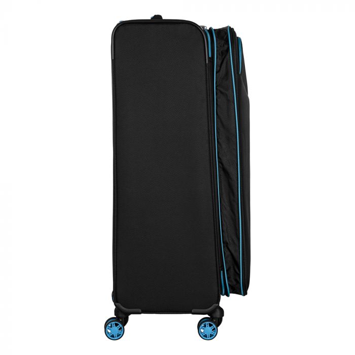 Валіза 2E, Trek, поліестер, велика, 97/117л, TSA, 4 колеса, EXP, чорний