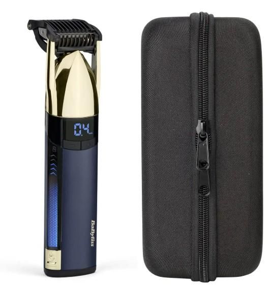 Тример Babyliss Super-X Metal Series Navy&Gold Edition, для голови, вусів та бороди, акум., насадок-1, кейс, сталь, синьо-золотий Тример Babyliss Super-X Metal Series Navy&Gold Edition, для голови, вусів та бороди, акум., насадок-1, кейс, сталь, синьо-золотий