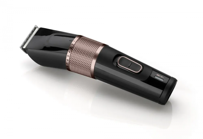 Машинка для стриження Babyliss, мережа+акум., вібраційний мотор, насадок-1, сталь, чорно-рожевий Машинка для стриження Babyliss, мережа+акум., вібраційний мотор, насадок-1, сталь, чорно-рожевий