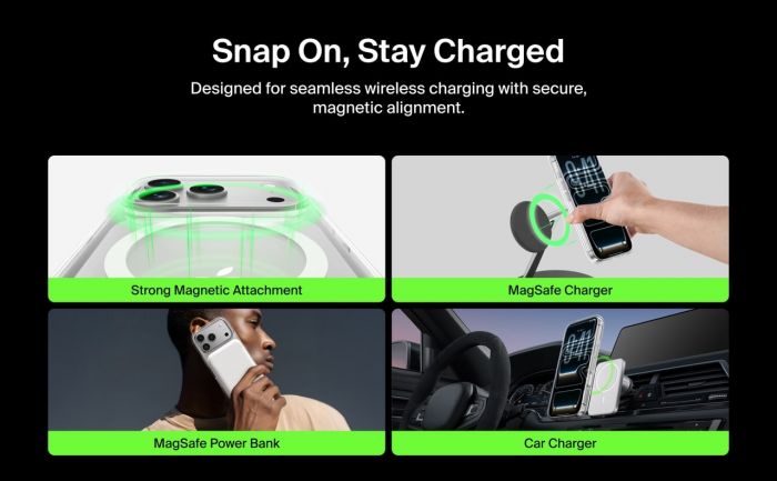 Чохол Belkin для iPhone 17 Pro, Magnetic Protective Clear