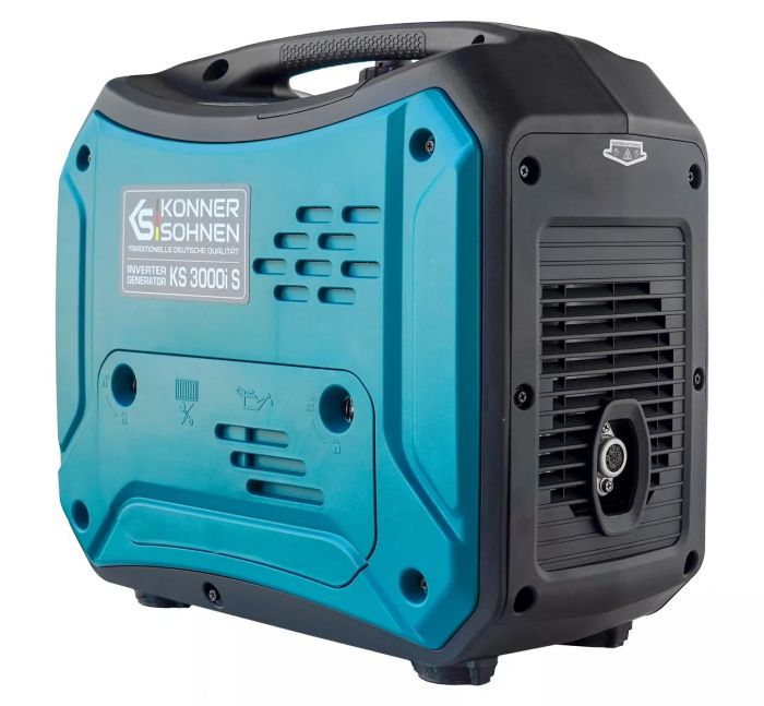 Генератор бензиновий інверторний Konner&Sohnen KS 3000i S 230В, 3-3.3кВт, ручний стартер, 23кг Генератор бензиновий інверторний Konner&Sohnen KS 3000i S 230В, 3-3.3кВт, ручний стартер, 23кг